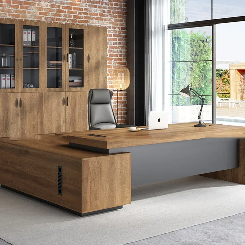 Office Table Accessories Unique - Эстетичный офисный стол в современном фермерском