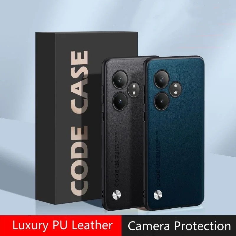 Realme Gt 6 - Прочный кожаный чехол для Realme GT