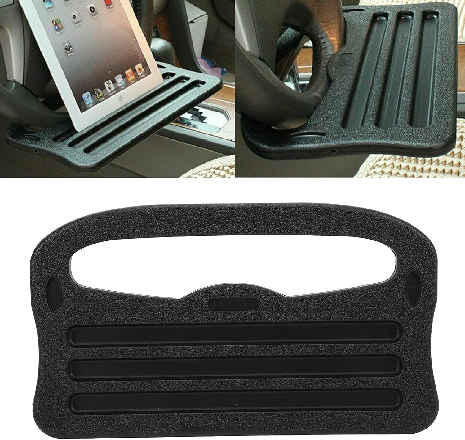Tablet Car Accessories - Подставка-органайзер 2-в-1 для руля автомобиля: аксессуар