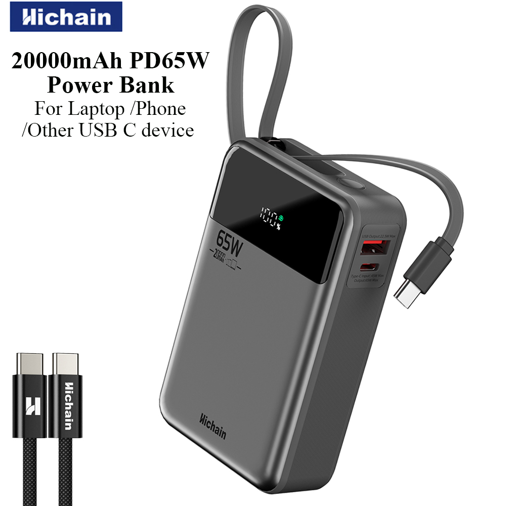 Wired Earphone Lightning - Многофункциональное зарядное устройство Hichain PD65W Power