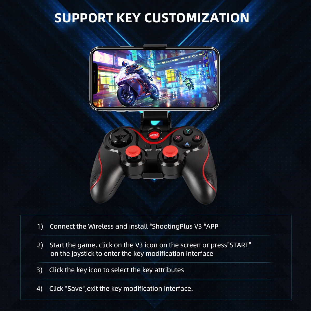 GAMINJA беспроводной Bluetooth – обзор и цена Android Tablet Gaming Accessories