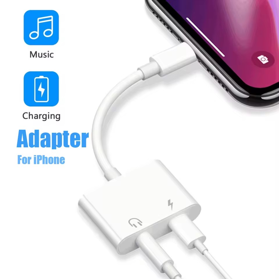 Адаптер 2-в-1 для iOS с разъем – обзор и цена Wired Earphone Lightning